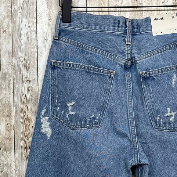 AGOLDE 90’s Mid-Rise Loose Fit Jeans in Fall Out Wash NWT [590] - Picture 10 of 14